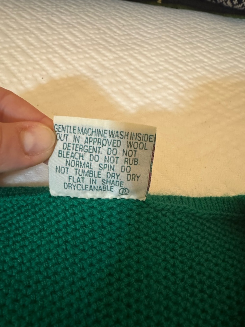 Green Button-Front Crewneck Cardigan Sweater - Picture 3 of 4